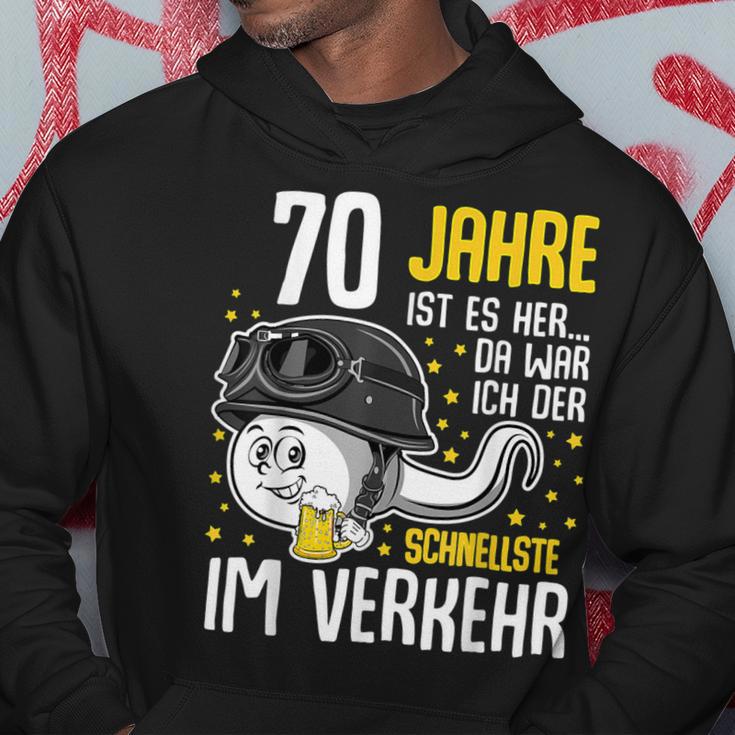 Vor 70 Jahren Der Fastest In Traffic 70Th Birthday Man Kapuzenpullover Lustige Geschenke