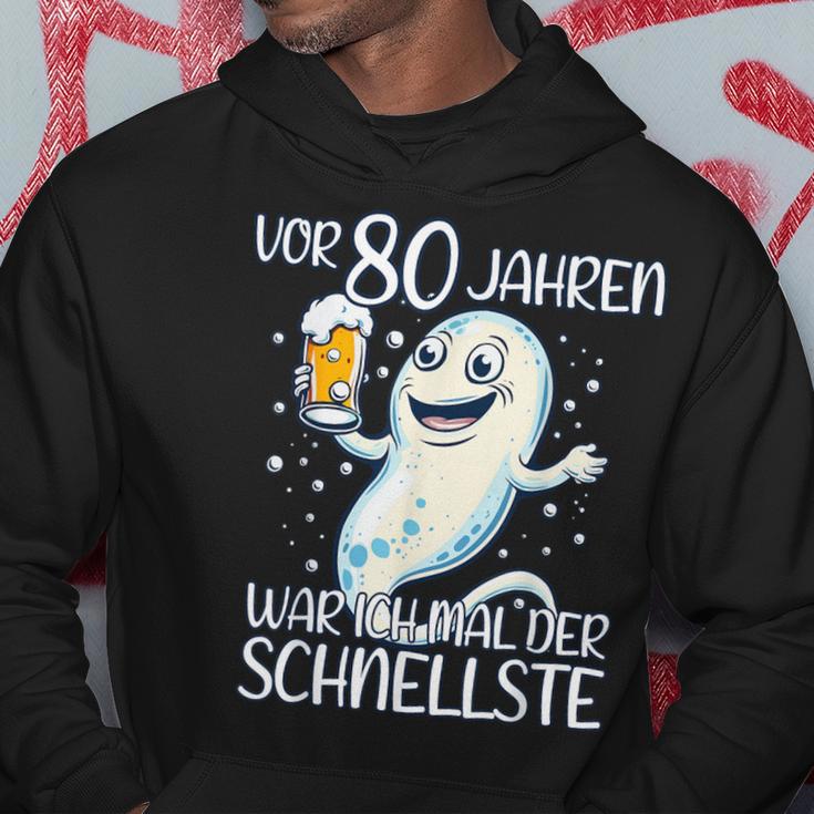 Vor 80 Jahren War Ich Mal Der Schnellste Geburtstag Kapuzenpullover Lustige Geschenke