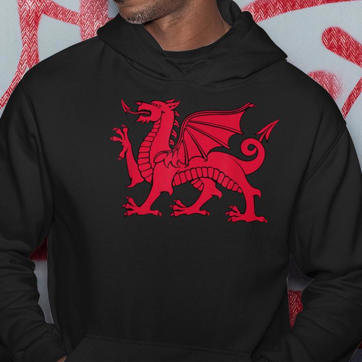 Walisischer Roter Drache Wales Flag Kapuzenpullover Lustige Geschenke