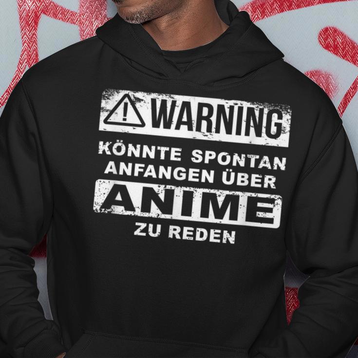 Warning Koulte Spontan Begin Over Anime Zu Talken Anime Kapuzenpullover Lustige Geschenke