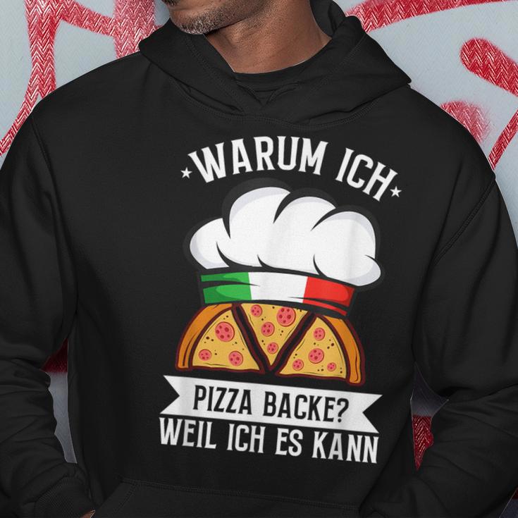 Warum Ich Pizza Backe Weil Ich Es Kann Pizzabäcker Italy Kapuzenpullover Lustige Geschenke