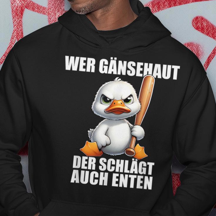 Wer Gänsehaut Der Schlagt Auch Enten Children's Kapuzenpullover Lustige Geschenke