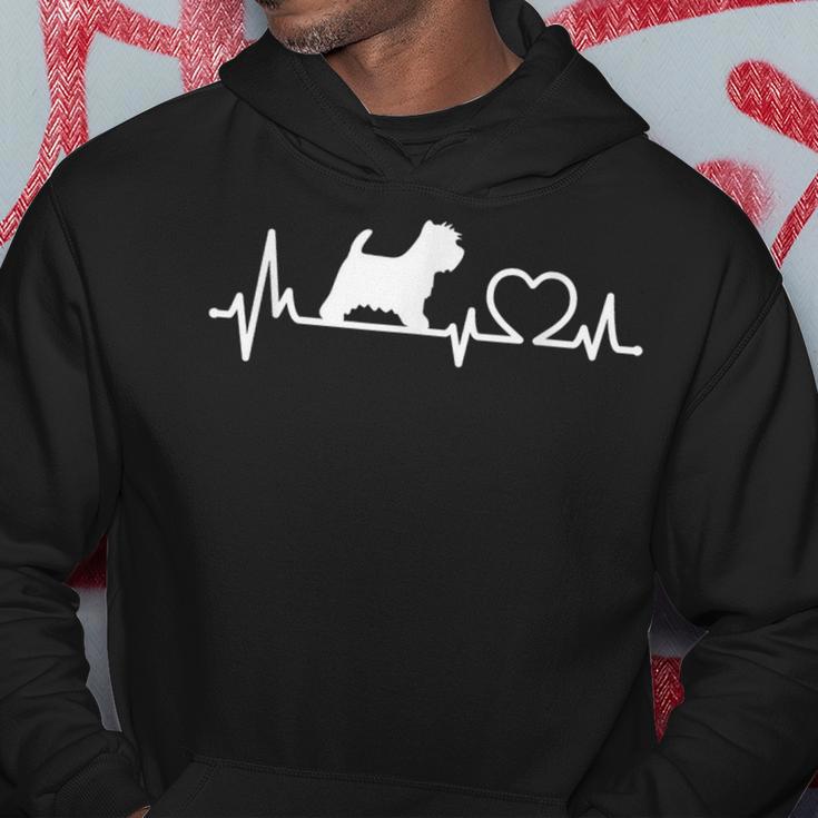 West Highland Terrier Westie Heart Rate Dog Kapuzenpullover Lustige Geschenke