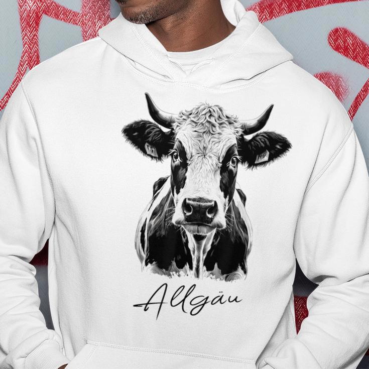 Allgäu Alpsintage Cow Bavaria Souvenir Fun Gray Kapuzenpullover Lustige Geschenke