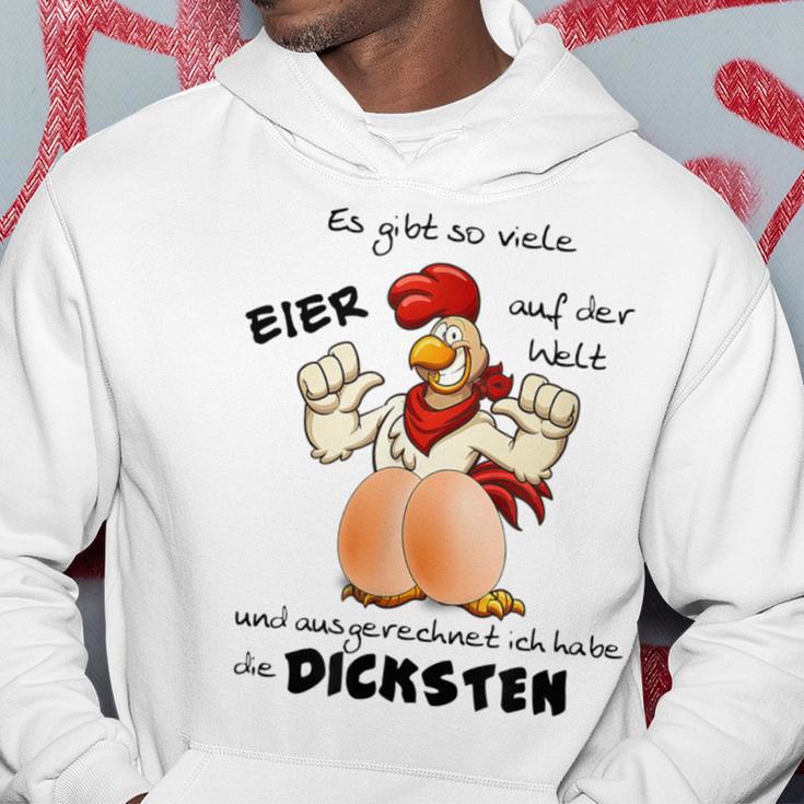 Ausgerechnet Ich Habe Die Dicksten Eier Gray Kapuzenpullover Lustige Geschenke