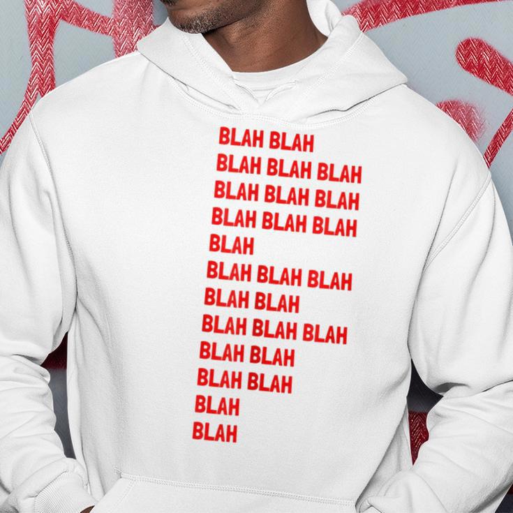 Blah Blah Geeky Red Lettering Hipster Kapuzenpullover Lustige Geschenke