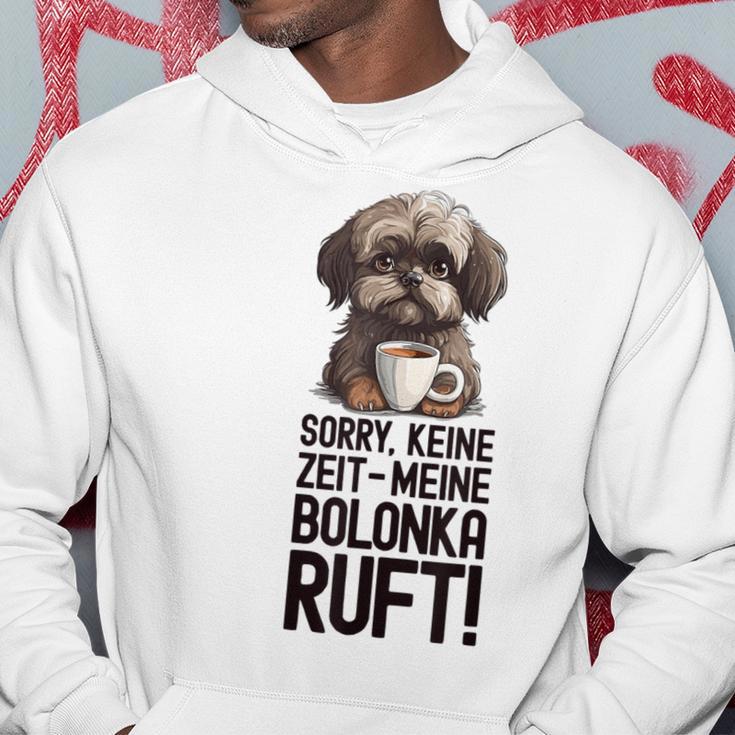 Bolonka Zwetna Dog Keine Zeit Meine Bolonka Ruft Gray Kapuzenpullover Lustige Geschenke