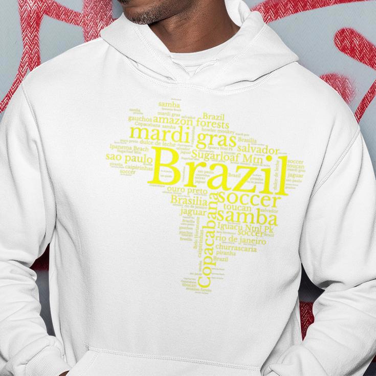 Brazil Map Football Copacabana Brazilian Kapuzenpullover Lustige Geschenke