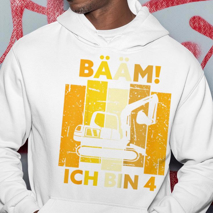 Children's Bäm Ich Bin 4 4 Jahre Boys 4Th Birthday Digger Kapuzenpullover Lustige Geschenke