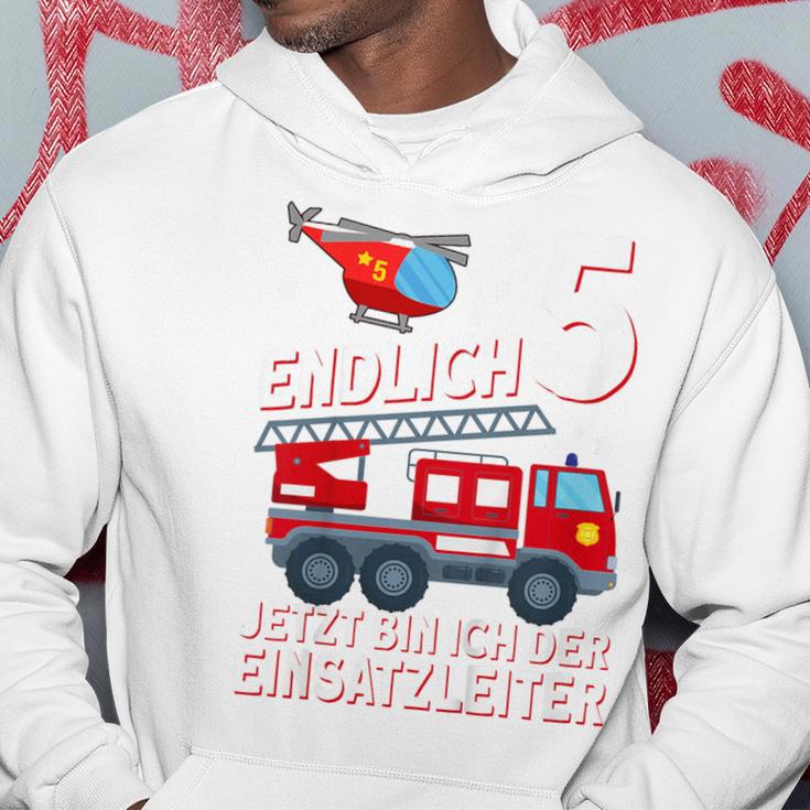 Children's Fireman Endlich 5 Jetzt Bin Ich Einsatzeiteiteiter 80 Kapuzenpullover Lustige Geschenke