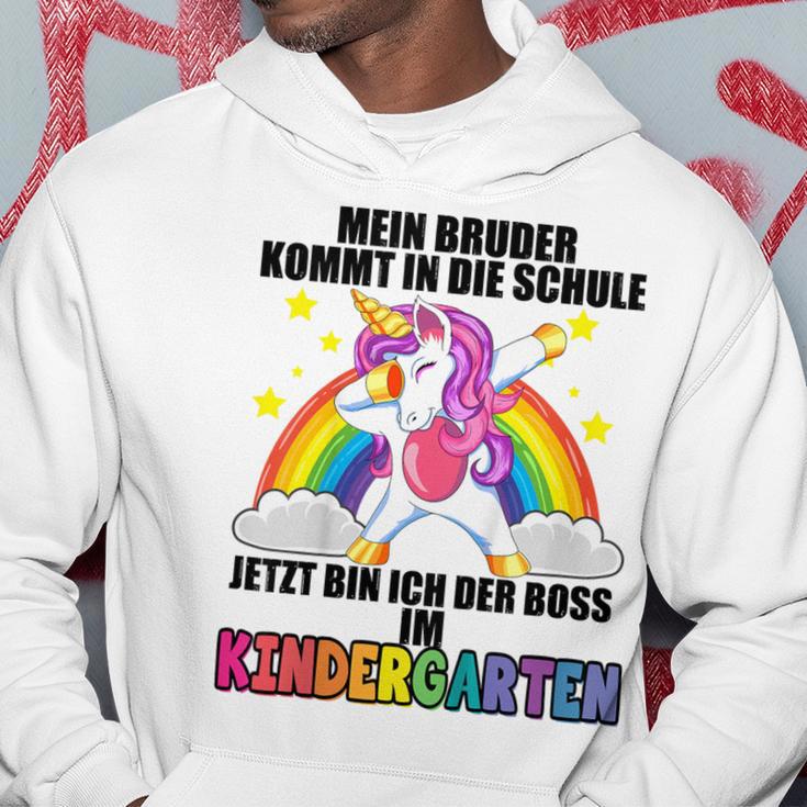 Children's Mein Bruder Kommt In Die Schule Bin Ich Der Kindergartenboss Kapuzenpullover Lustige Geschenke