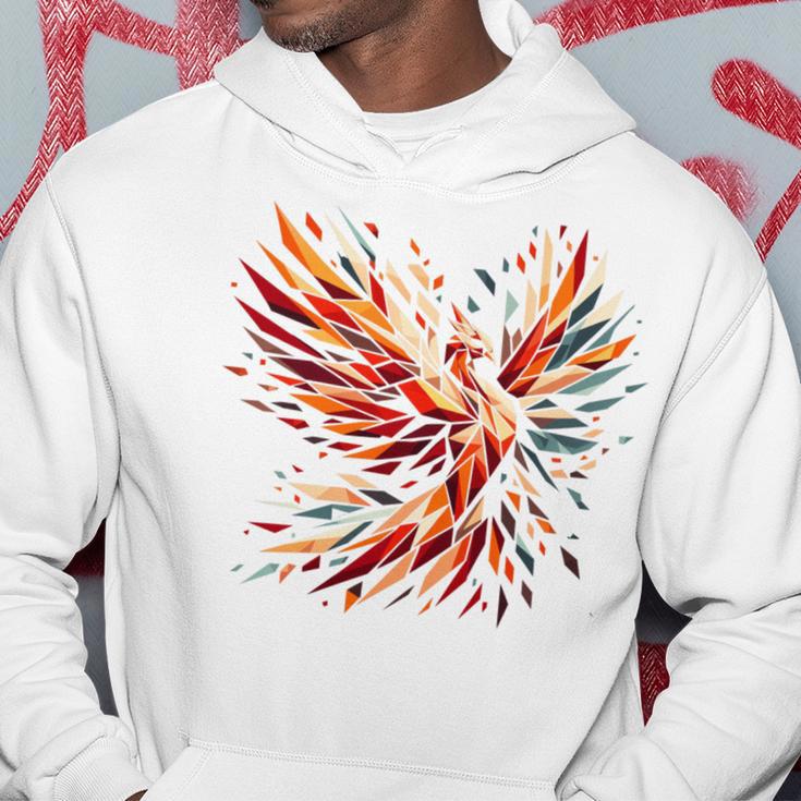 Cooles Phönix-Vogel-Symbol Im Kubismus-Kunst-Stil Weihnachten Kapuzenpullover Lustige Geschenke