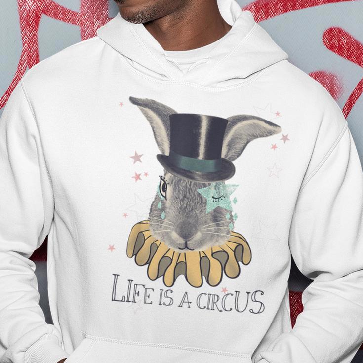 Das Leben Ist Ein Circus Rabbit Top Hat Wizard Fun Kapuzenpullover Lustige Geschenke