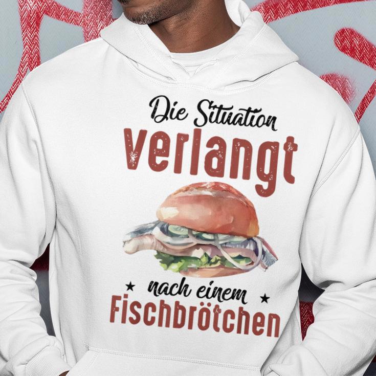 Die Situationerlangt Nach Einem Fischbrötchen Kapuzenpullover Lustige Geschenke