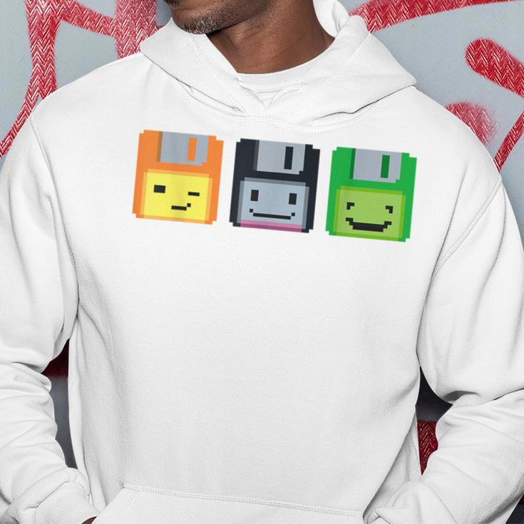 Diskette Floppy Retro Nerd Gamer Pixel Kapuzenpullover Lustige Geschenke