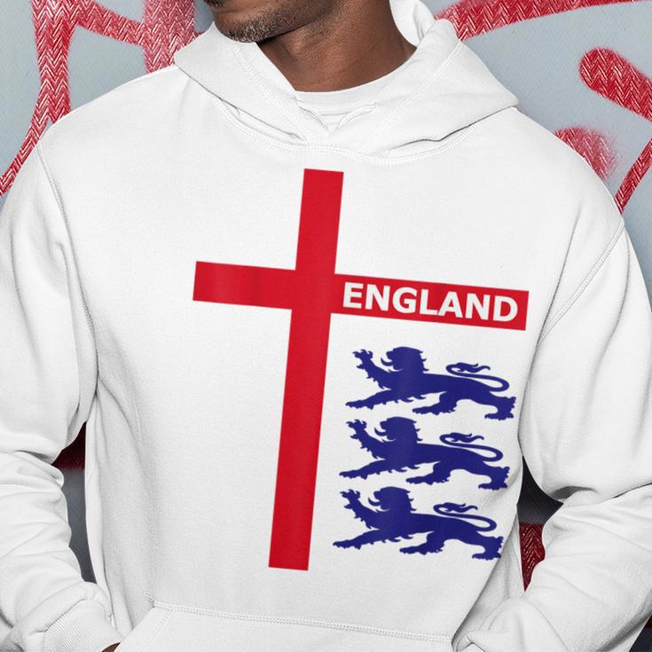 England Flag & Lions Football Fan England Supporter Kapuzenpullover Lustige Geschenke