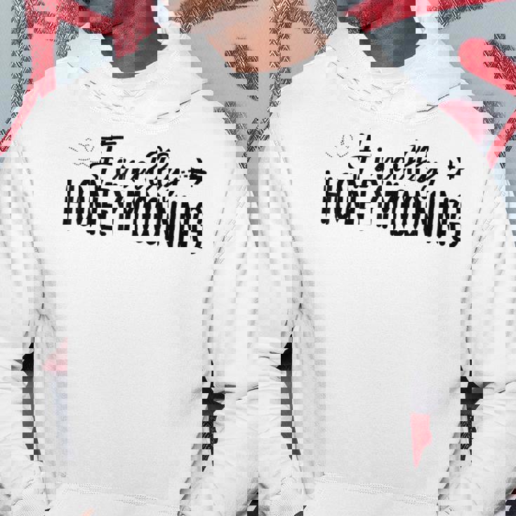 Finally Honeymooning Couples Honeymooning Matching Wedding Hoodie Personalized Gifts