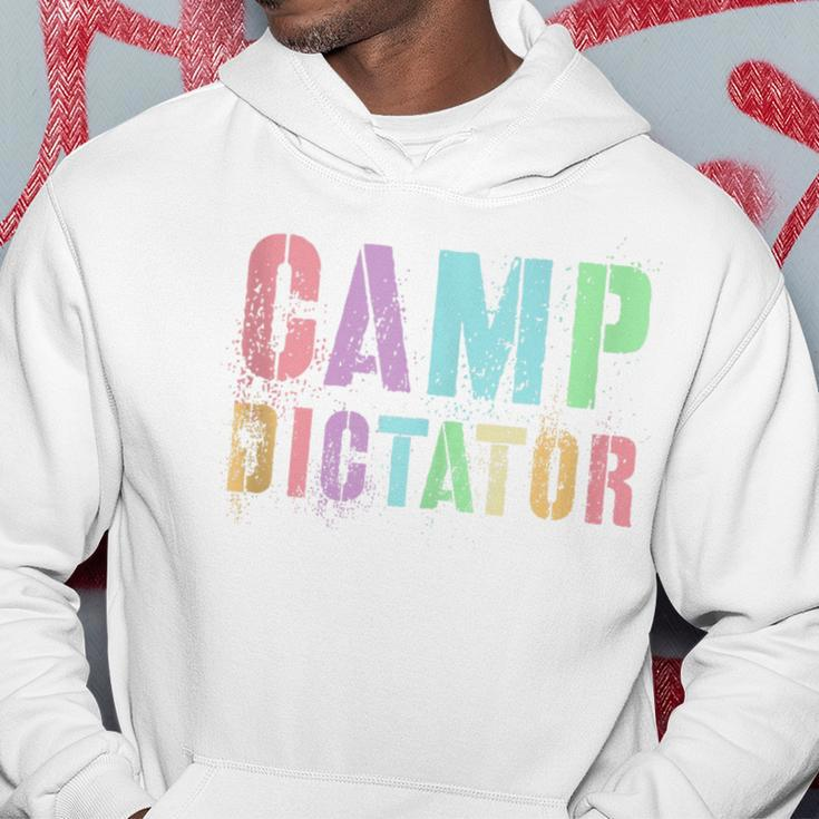 Camp Dictator Camping Director Summer Campfire Boss Hoodie Unique Gifts