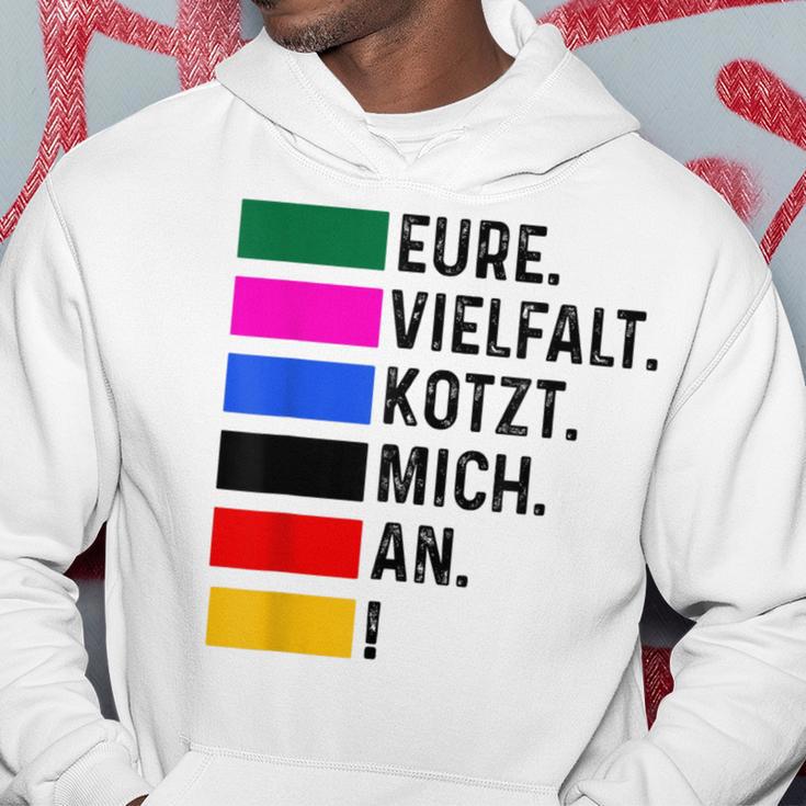 Eureielfalt Kotzt Mich An Blue Kapuzenpullover Lustige Geschenke