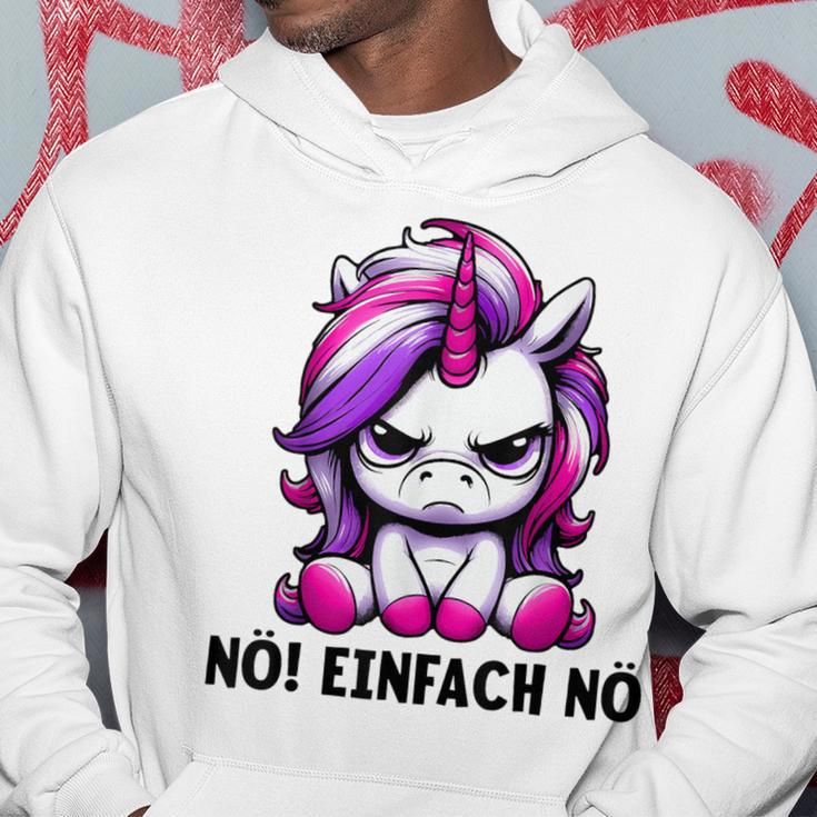 Unicorn Nö Einfach Nö Slogan Kapuzenpullover Lustige Geschenke