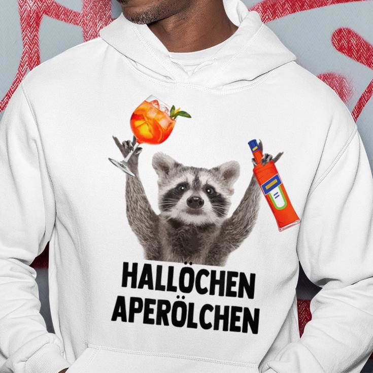 Hallochen Aperölchen X Raccoon Meme Racoon X Pedro Spritz Kapuzenpullover Lustige Geschenke