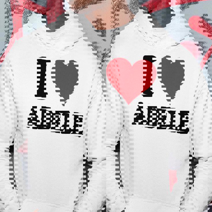 I Heart Adele First Name I Love Personalized Stuff Felpa con cappuccio Regalos divertidos
