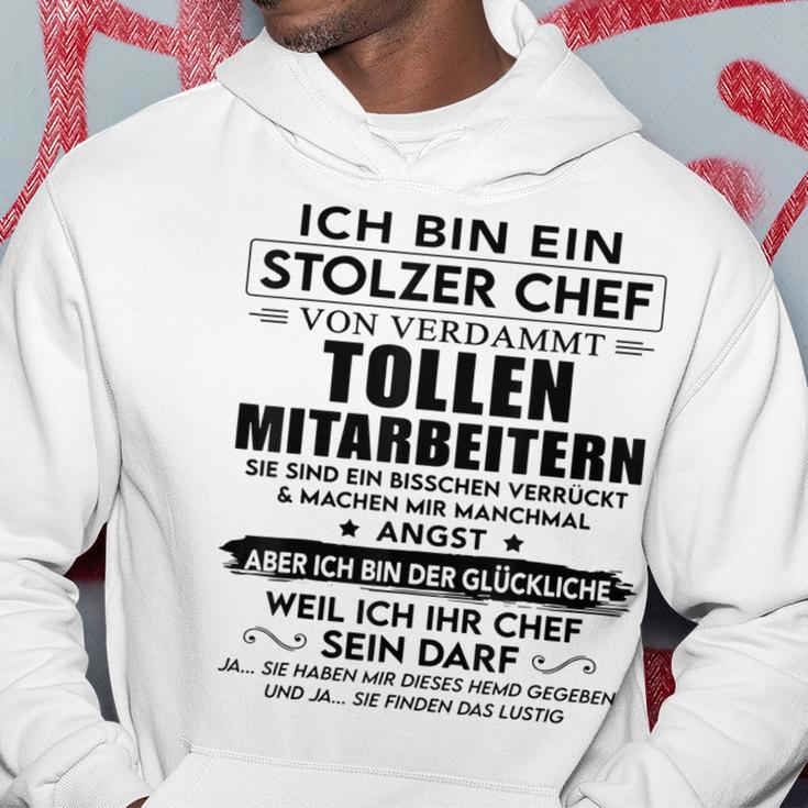 Ich Bin Ein Stolzer Chefonerdammt Tollen Mitarbeitern Gray Kapuzenpullover Lustige Geschenke