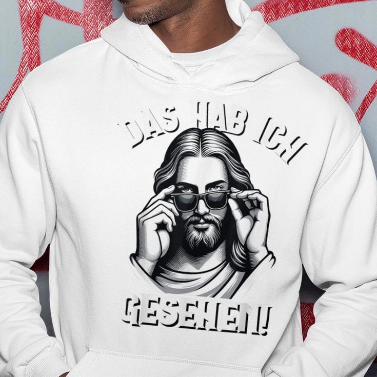 Jesus & Jesus Meme Das Hab Ich Gessehen Jesus Gray Kapuzenpullover Lustige Geschenke