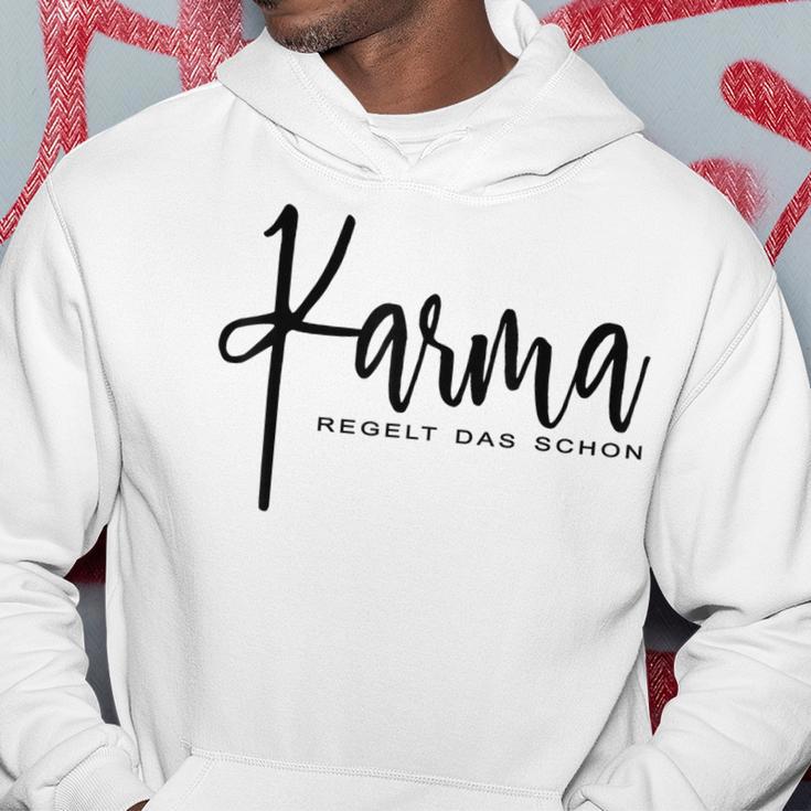 Karma Regelt Das Schon Schicksal Karma Kapuzenpullover Lustige Geschenke