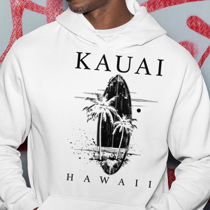 Kauai Hawaii Surfintage Surfer Gray Kapuzenpullover Lustige Geschenke