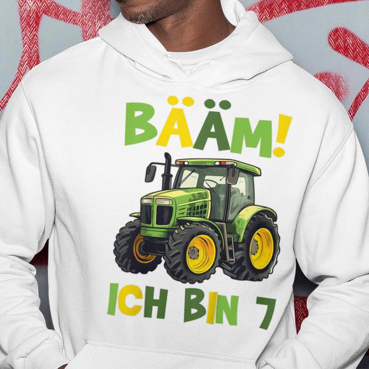 Kinder Bääm Ich Bin 7Ier Jahre Junge 7Th Birthday Tractor Kapuzenpullover Lustige Geschenke