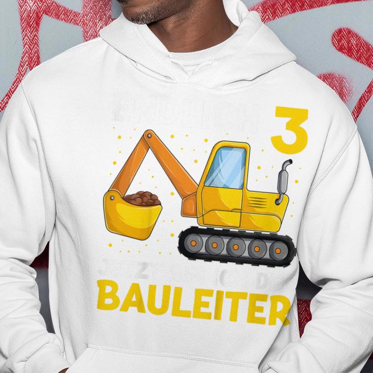 Kinder Endlich 3 Jetzt Bin Ich Der Bauleiter Geburtstagskind Digger Kapuzenpullover Lustige Geschenke