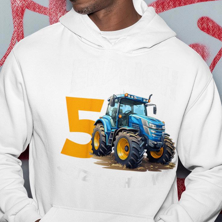 Kinder Endlich 5 Jetzt Fahre Ich Trekker Boys' Birthday Tractor Kapuzenpullover Lustige Geschenke