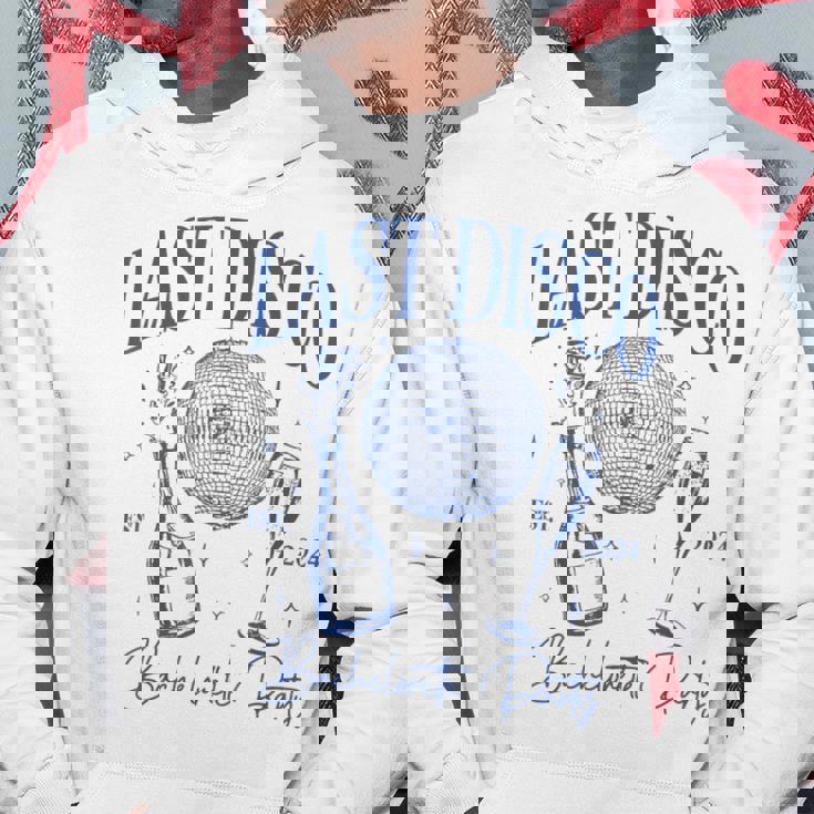 Last Disco Bachelorette Party Est 2024 Team Bride Hoodie Personalized Gifts