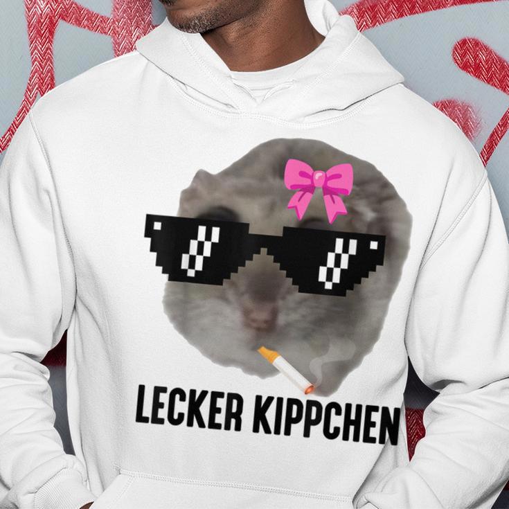 Lecker Kippchen X Sad Hamster Meme Kippe Zigarette Smoking Kapuzenpullover Lustige Geschenke