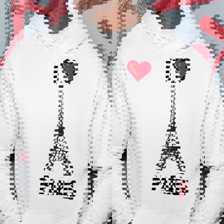 I Love Paris J'aime Paris France Tour Eiffel Sweat à capuche Cadeaux drôles