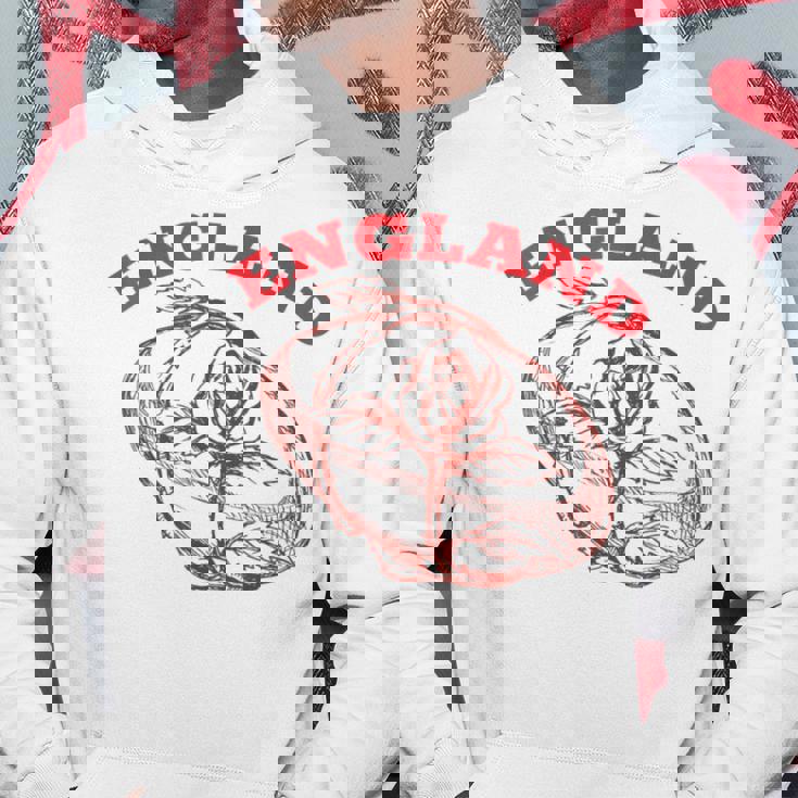 Maglia Rugby Inghilterra Inghilterra Flag Rugby Lover Felpa con cappuccio Regalos divertidos