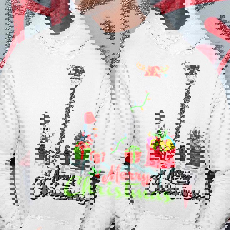 Merry Christmas Santa Reindeer Clarinet Musical Snowman Hoodie Unique Gifts