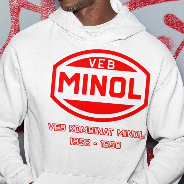 Minol -Ebolkseigener Betrieb Minol Yellow Kapuzenpullover Lustige Geschenke