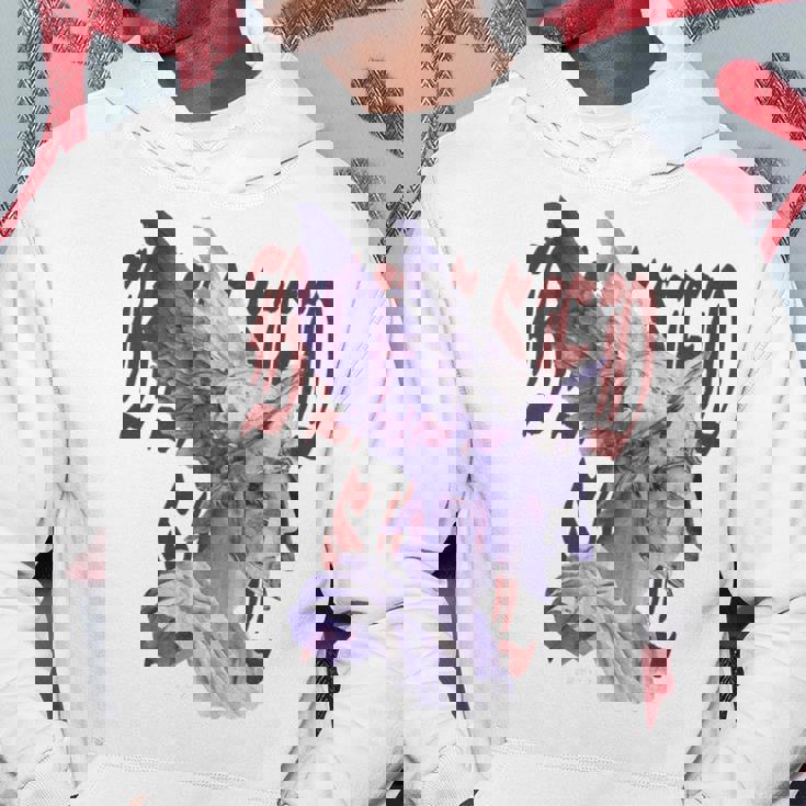 Moderno Hip Hopintage Graffiti Backprint Streetwear Maglia A Manica Felpa con cappuccio Regalos divertidos