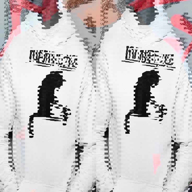 November 5 2024 Political Big Cat Small Elephant Hoodie Personalized Gifts