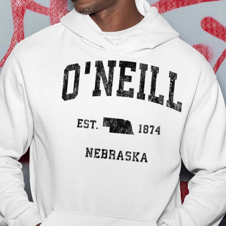 O'neill Nebraska Ne Sports intage Gray Kapuzenpullover Lustige Geschenke