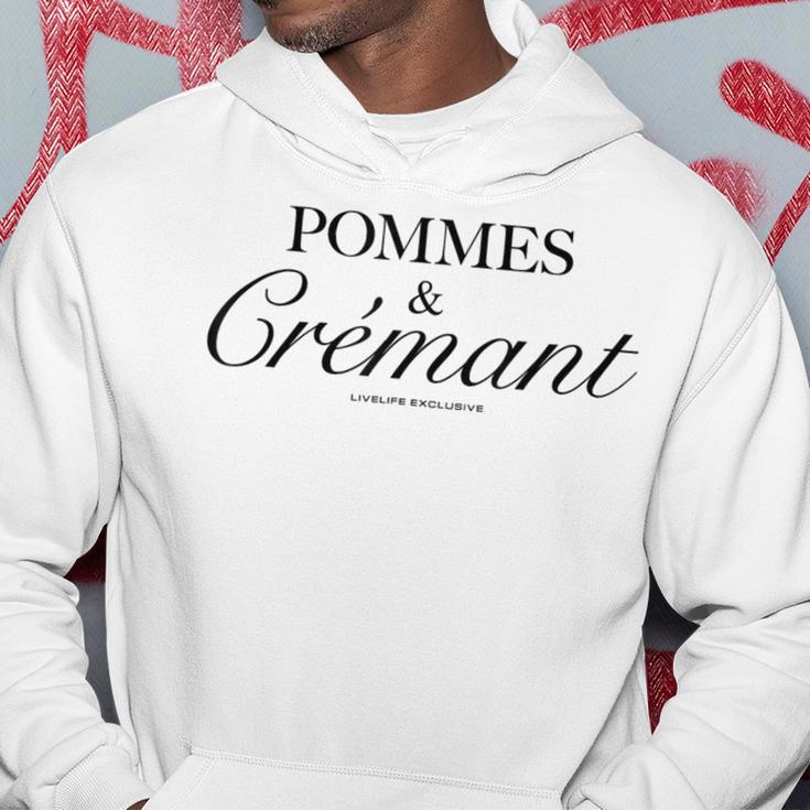 Pommes & Crémant X Livelife Love Champagne Fries Love Fun Kapuzenpullover Lustige Geschenke