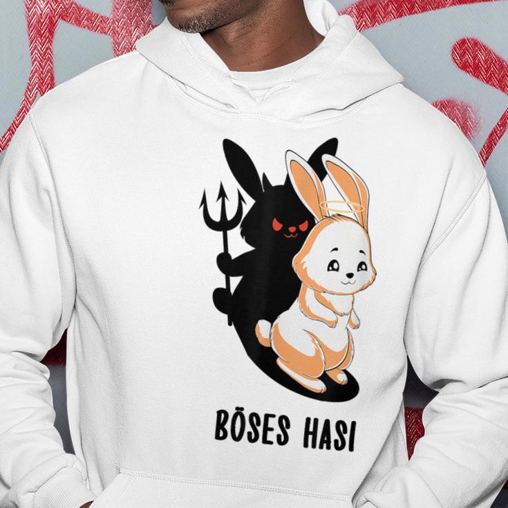 Rabbit Angel Rabbit Devil Angel Devil Evil Hasi Kapuzenpullover Lustige Geschenke