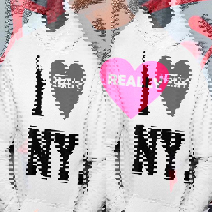 I Really Heart Love Ny Love New York Felpa con cappuccio Regalos divertidos