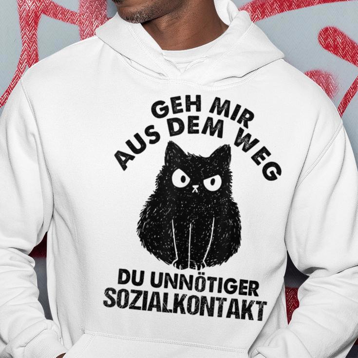 Retro Geh Mir Aus Dem Weg Du Unnötiger Sozialkontakt Geh Mir Aus Kapuzenpullover Lustige Geschenke