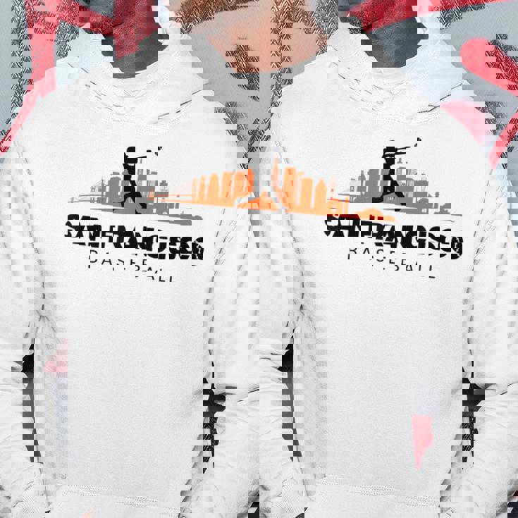 San Francisco Baseball Minimalist Vintage Baseball Lover Hoodie Unique Gifts