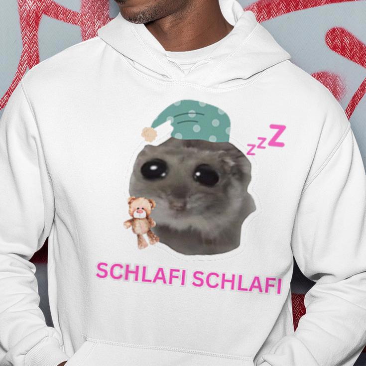 Schlafi Schlafi Sad Hamster Meme Gray Kapuzenpullover Lustige Geschenke