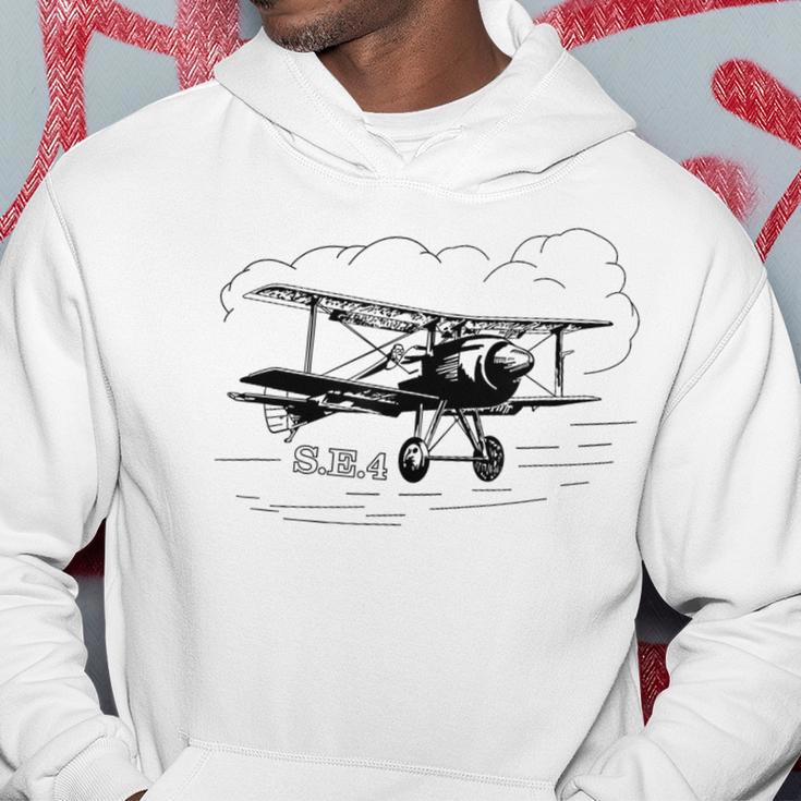 Se4 Britischer Doppeldecker Fliegende Wolken Kapuzenpullover Lustige Geschenke