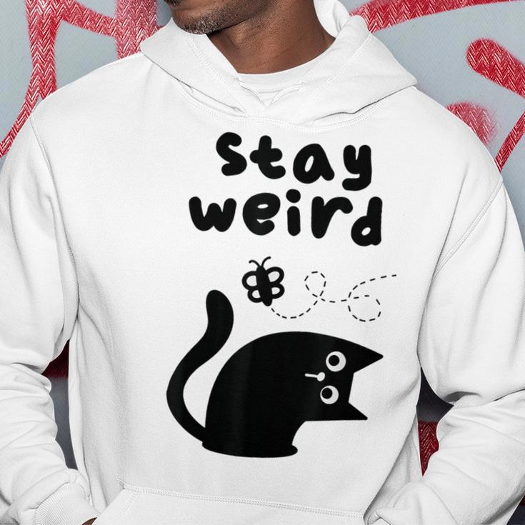 Stay Cat Gray Kapuzenpullover Lustige Geschenke